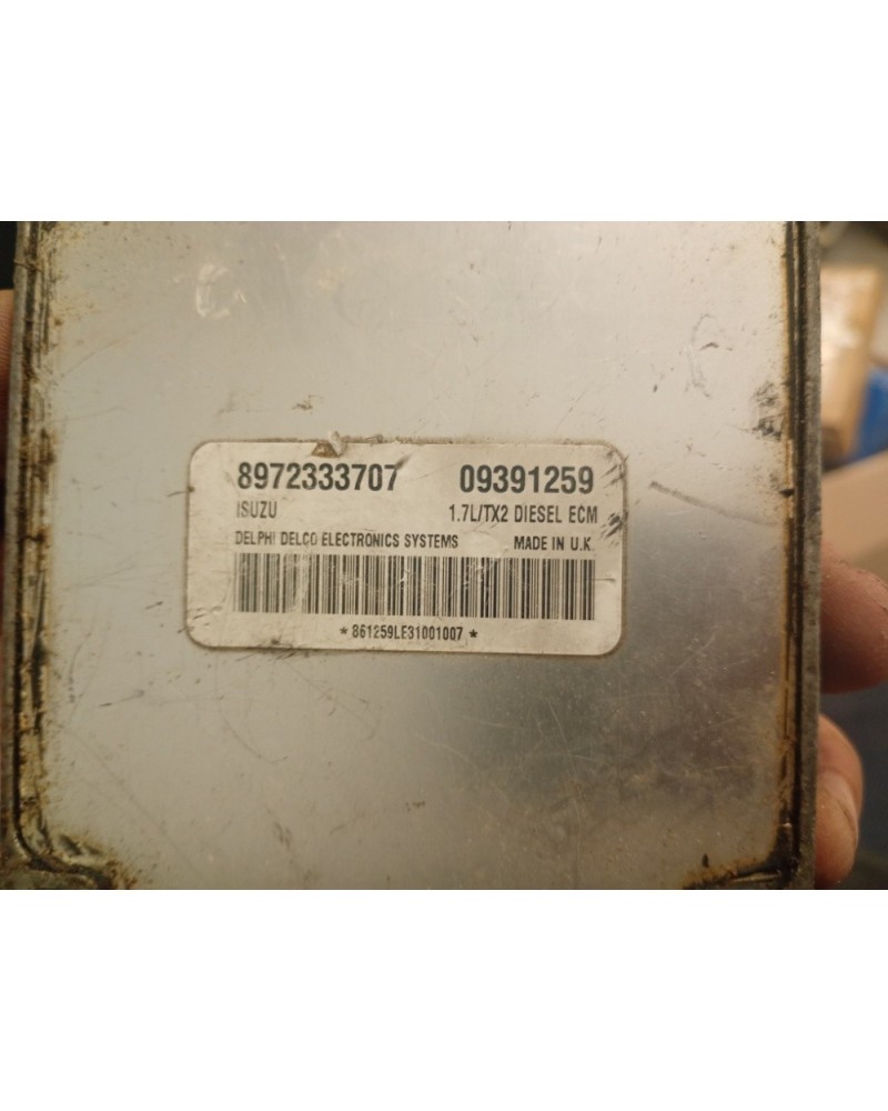 Calculateur Moteur 1.7L Diesel Opel / Isuzu Delphi - Réf: 8972333707